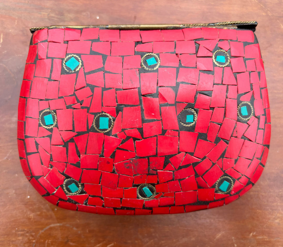 Vintage Mosaic Clutch Bag
