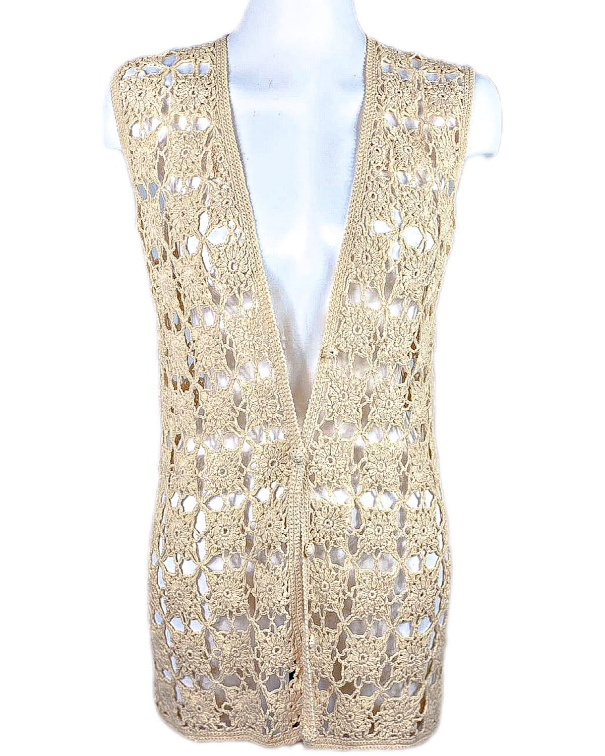 Vintage crochet waistcoat