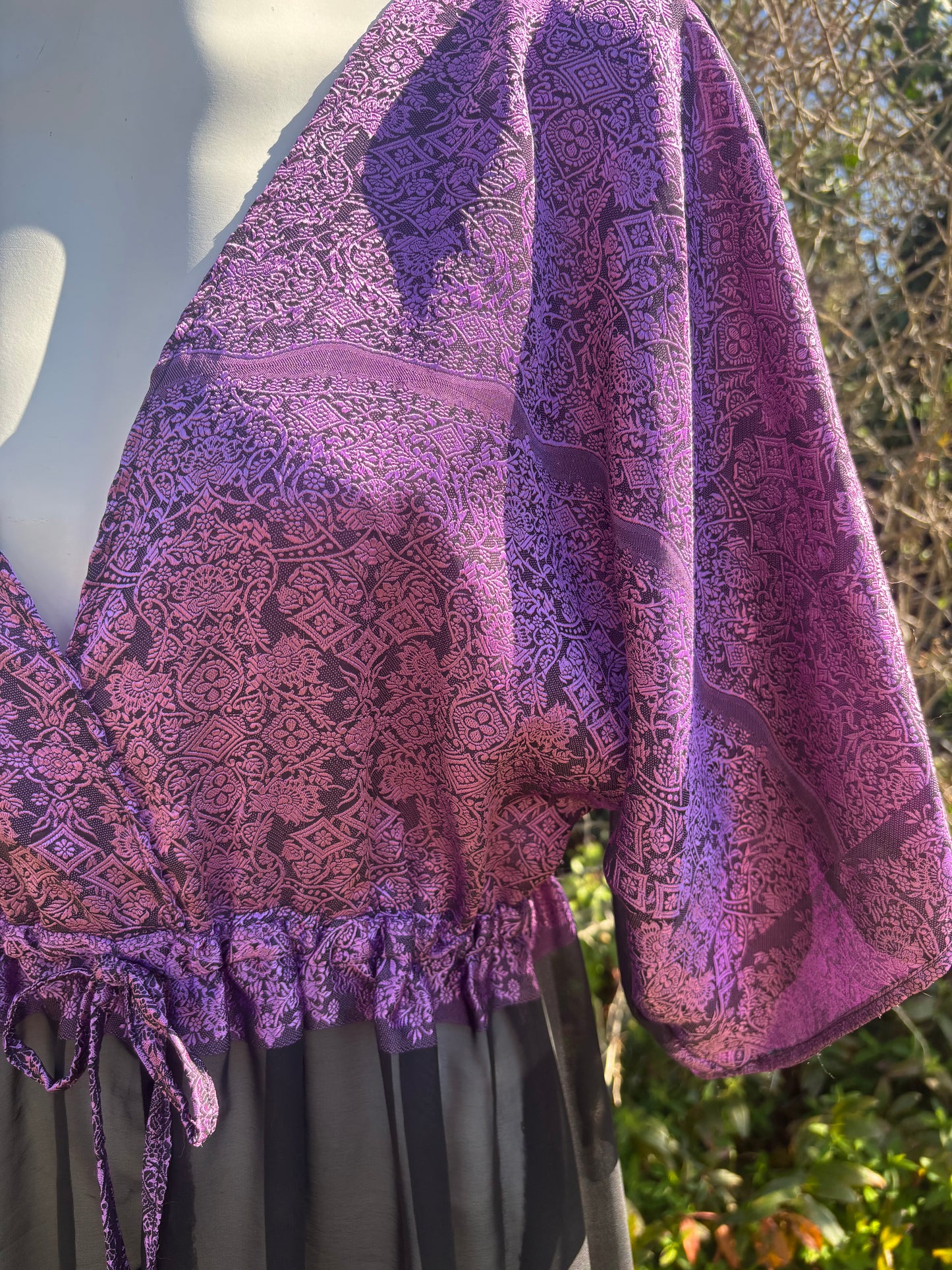 Purple & Black Goddess Dress