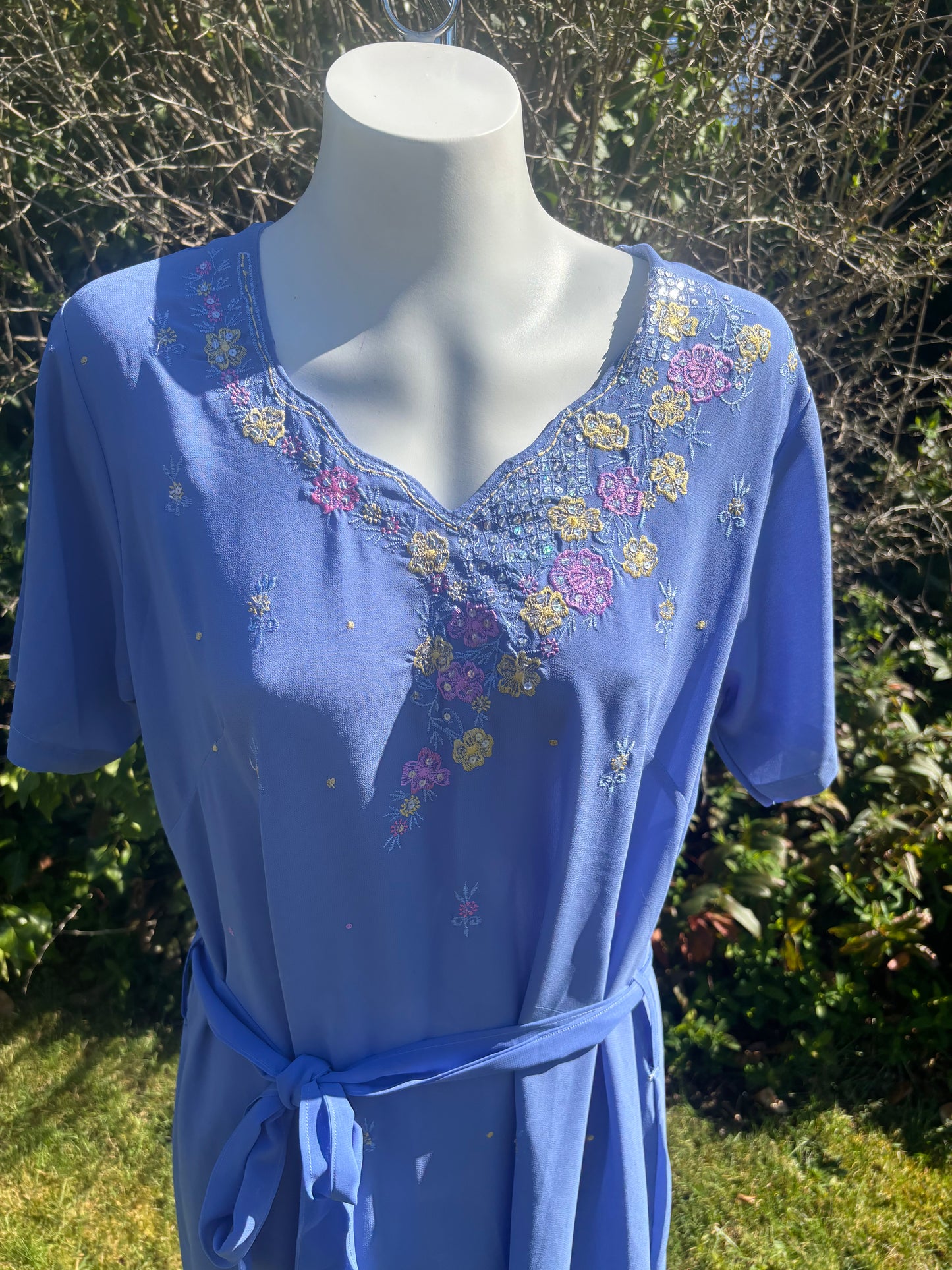 Cobalt Short Sleeved Tunic Dress