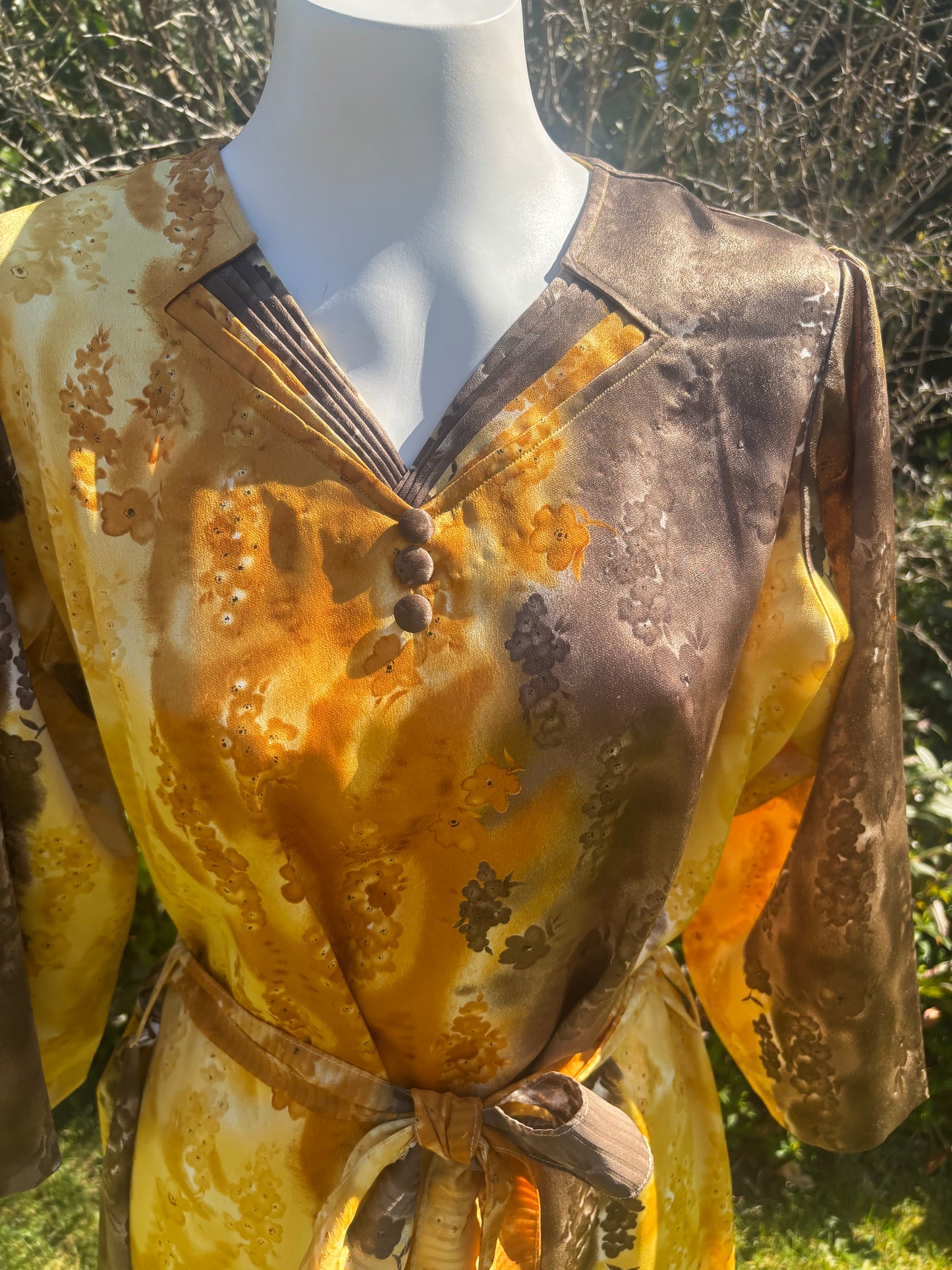 Mustard Long Sleeved Tunic Dress