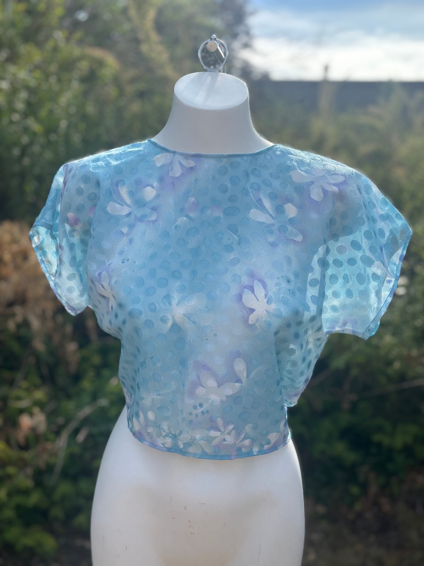 Reverse Top made from Vintage Textiles