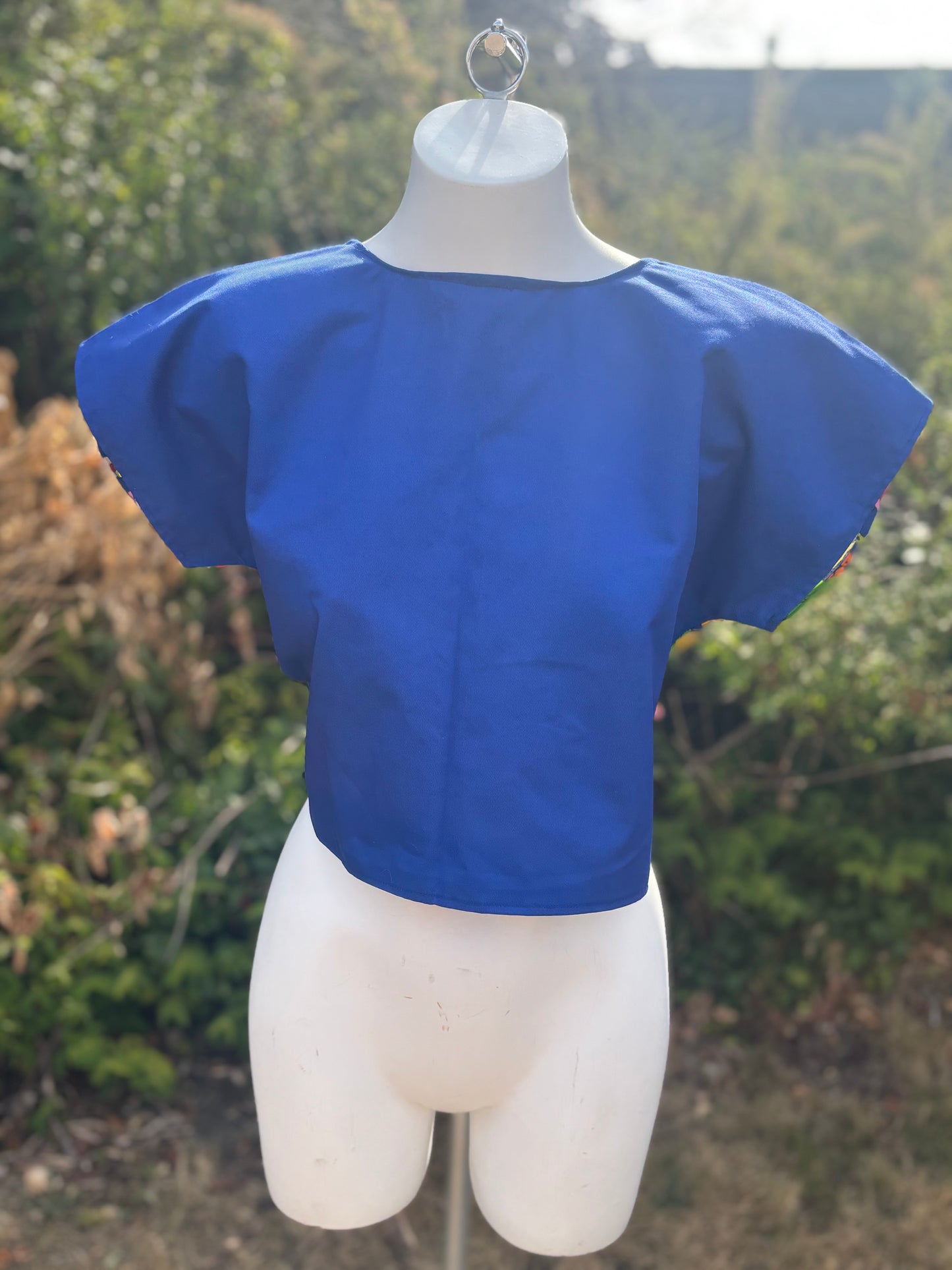 Reverse Top made from Vintage Textiles