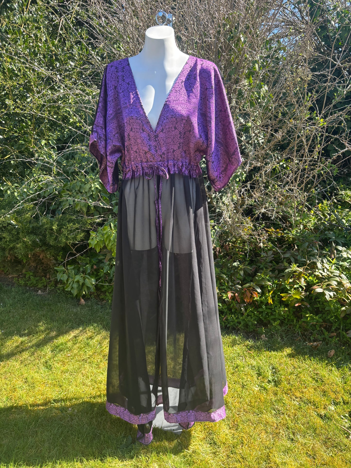 Purple & Black Goddess Dress