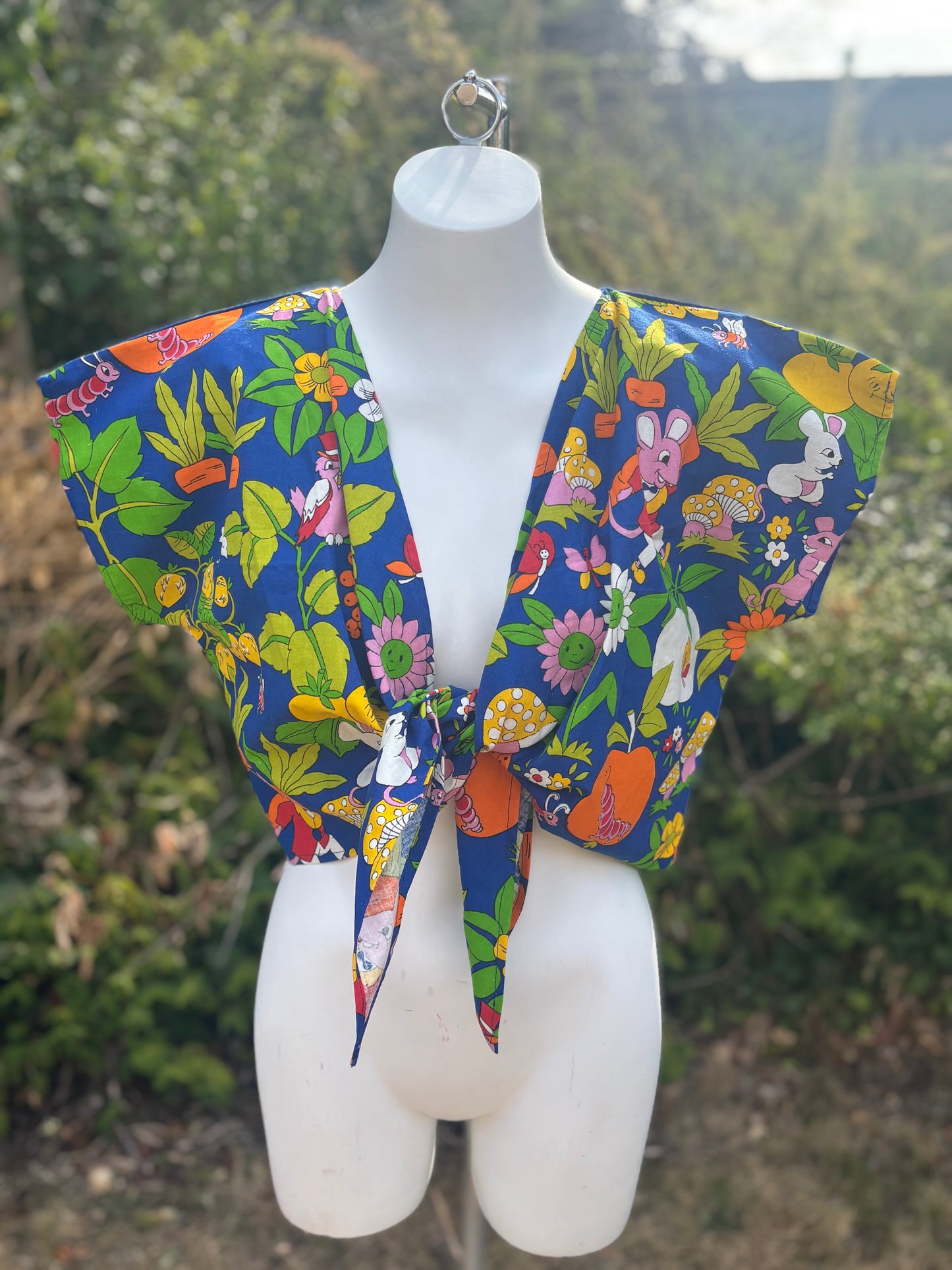 Reverse Top made from Vintage Textiles