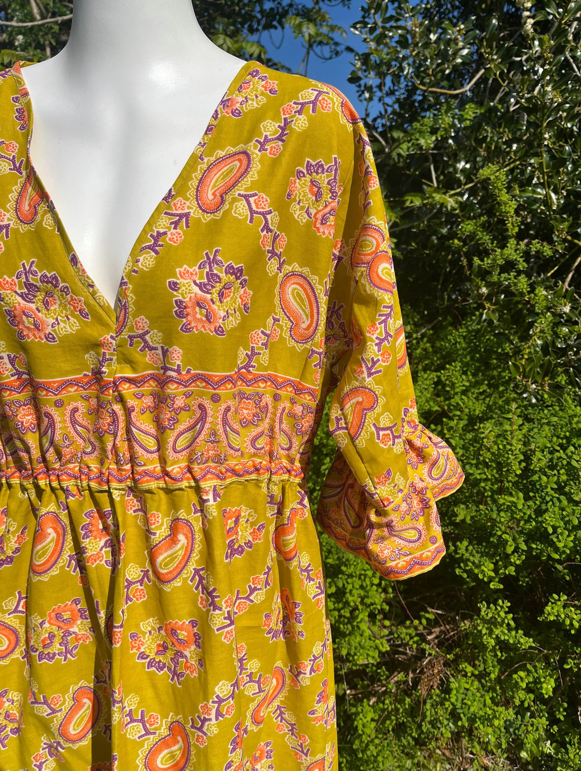 Lime Frilled Maxi Dress
