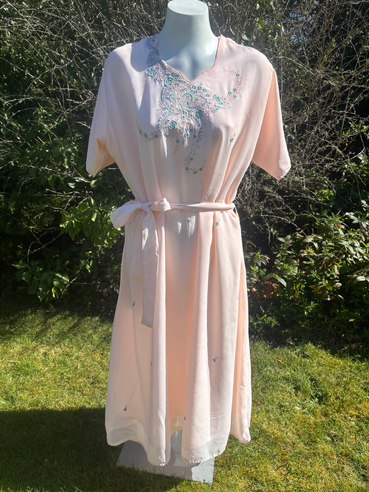 Light Pink Short Sleeved Tunic Dress