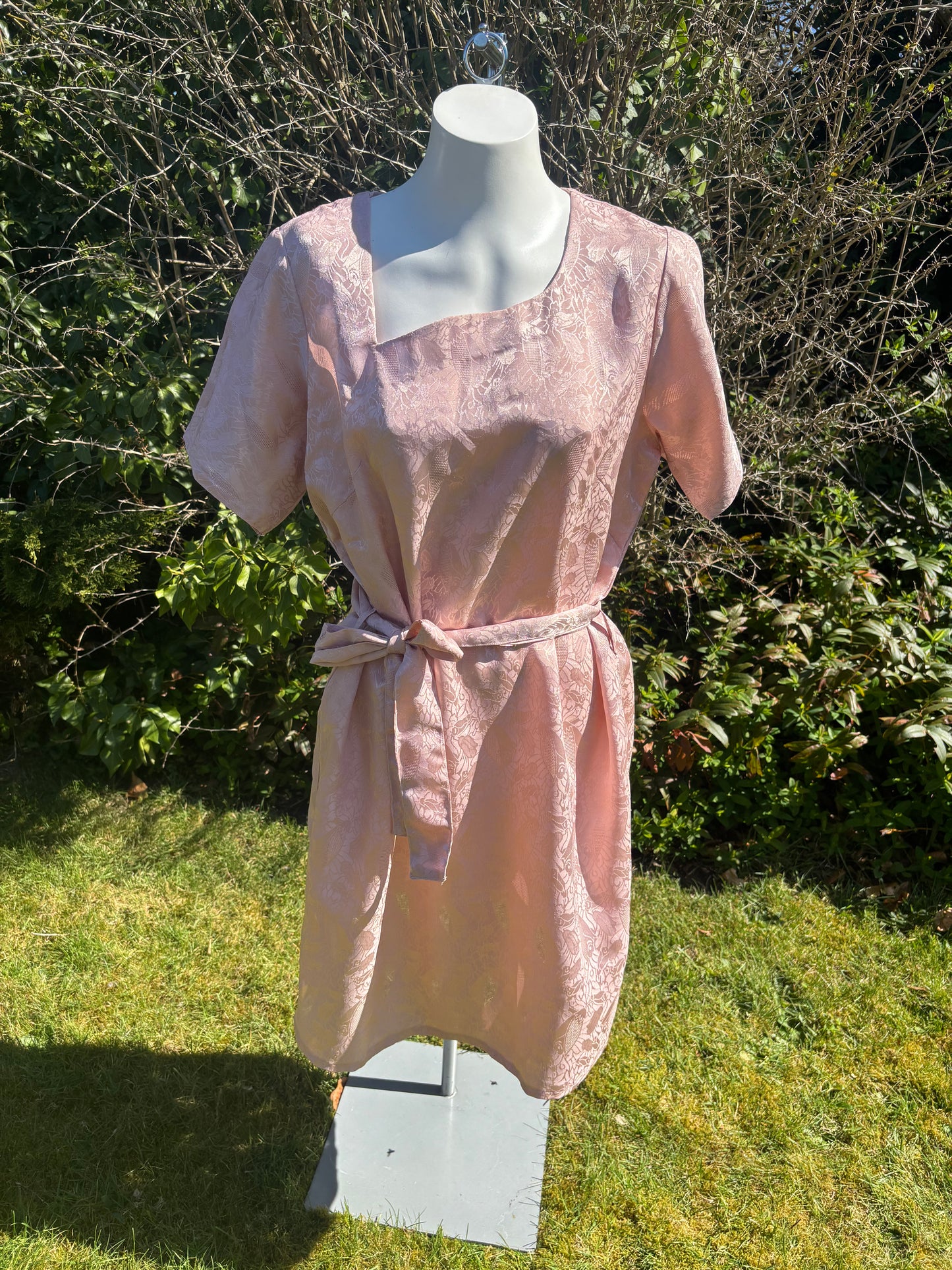 Pink Short Sleeved Tunic Dress