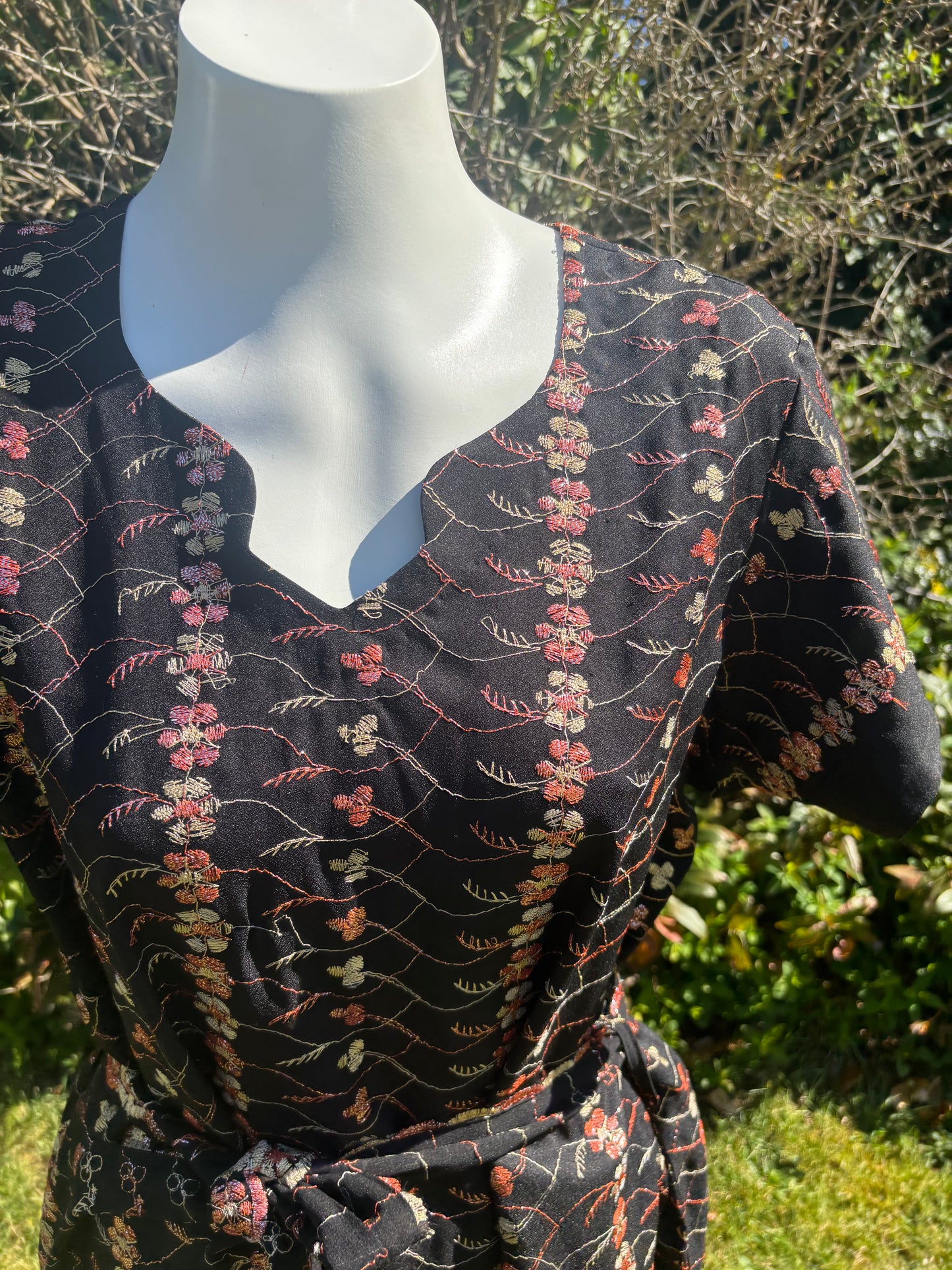 Black Short Sleeved Tunic Dress