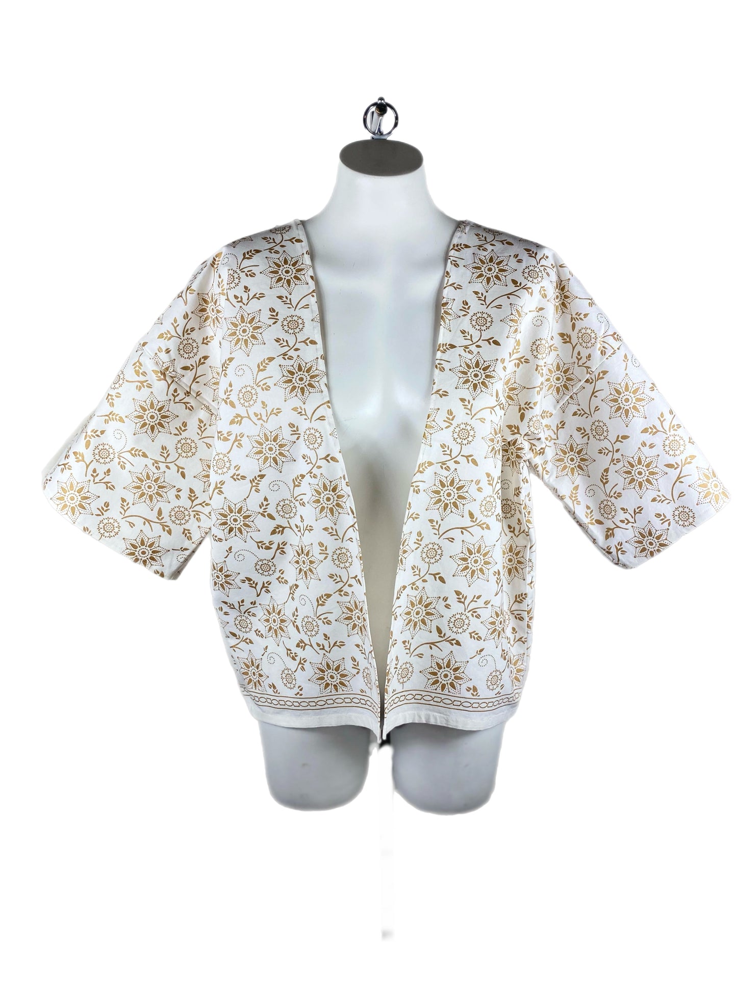 Pattern tablecloth Kimono