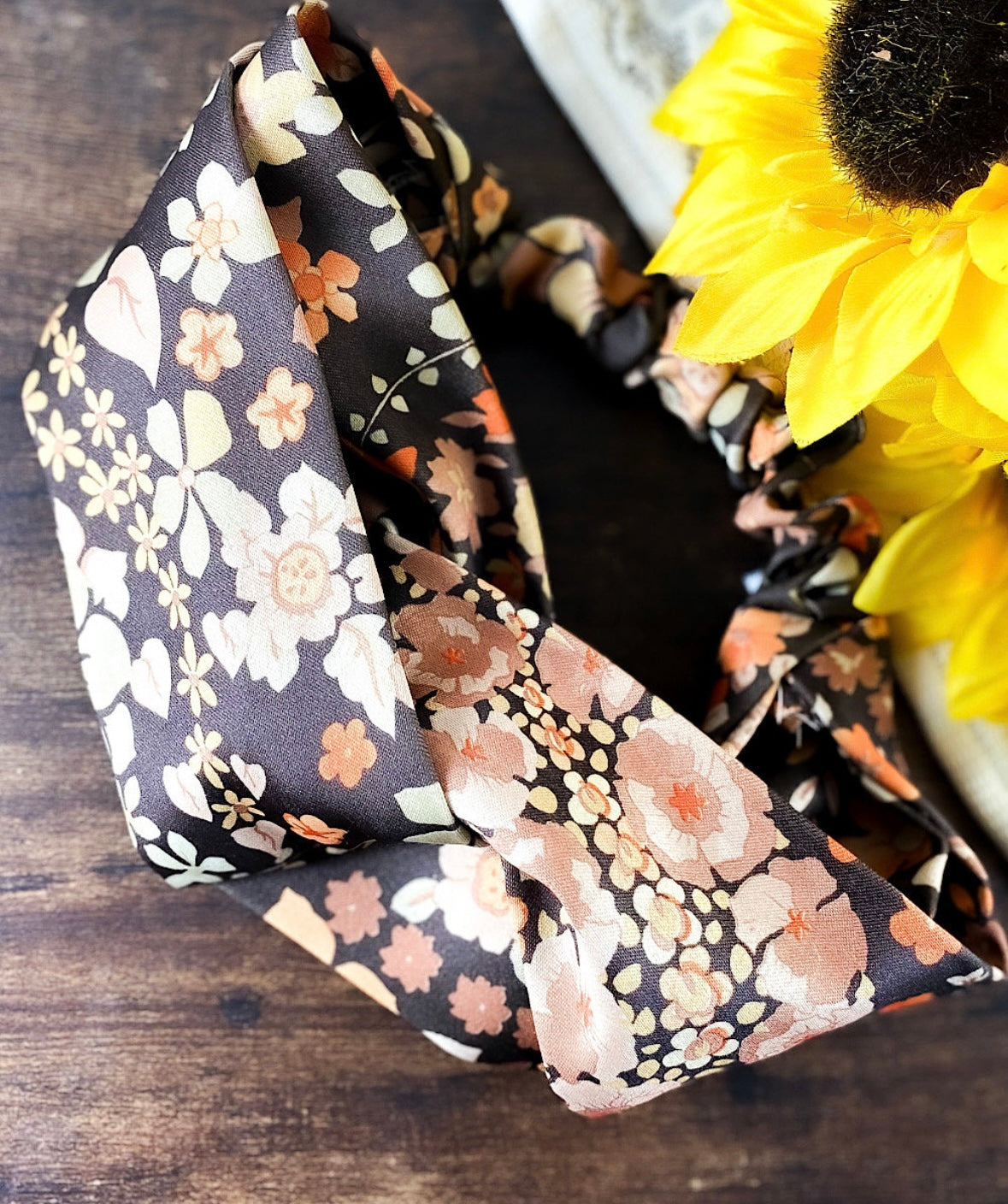 knot headband from vintage fabrics