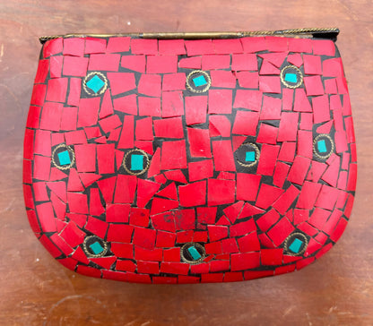 Vintage Mosaic Clutch Bag