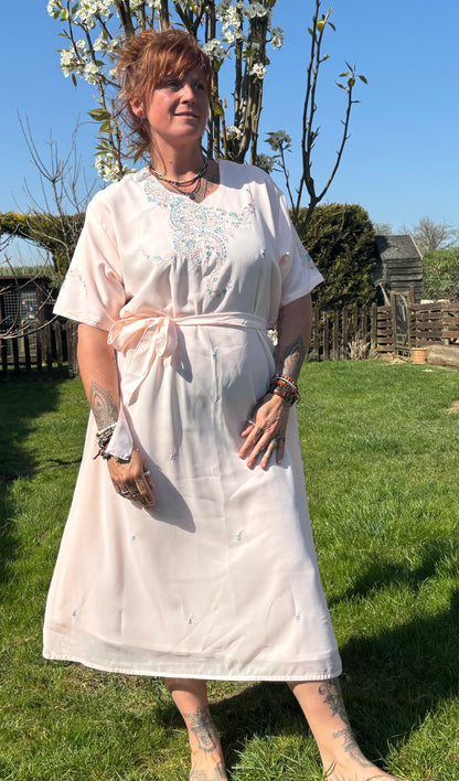 Light Pink Short Sleeved Tunic Dress
