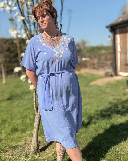 Cobalt Short Sleeved Tunic Dress