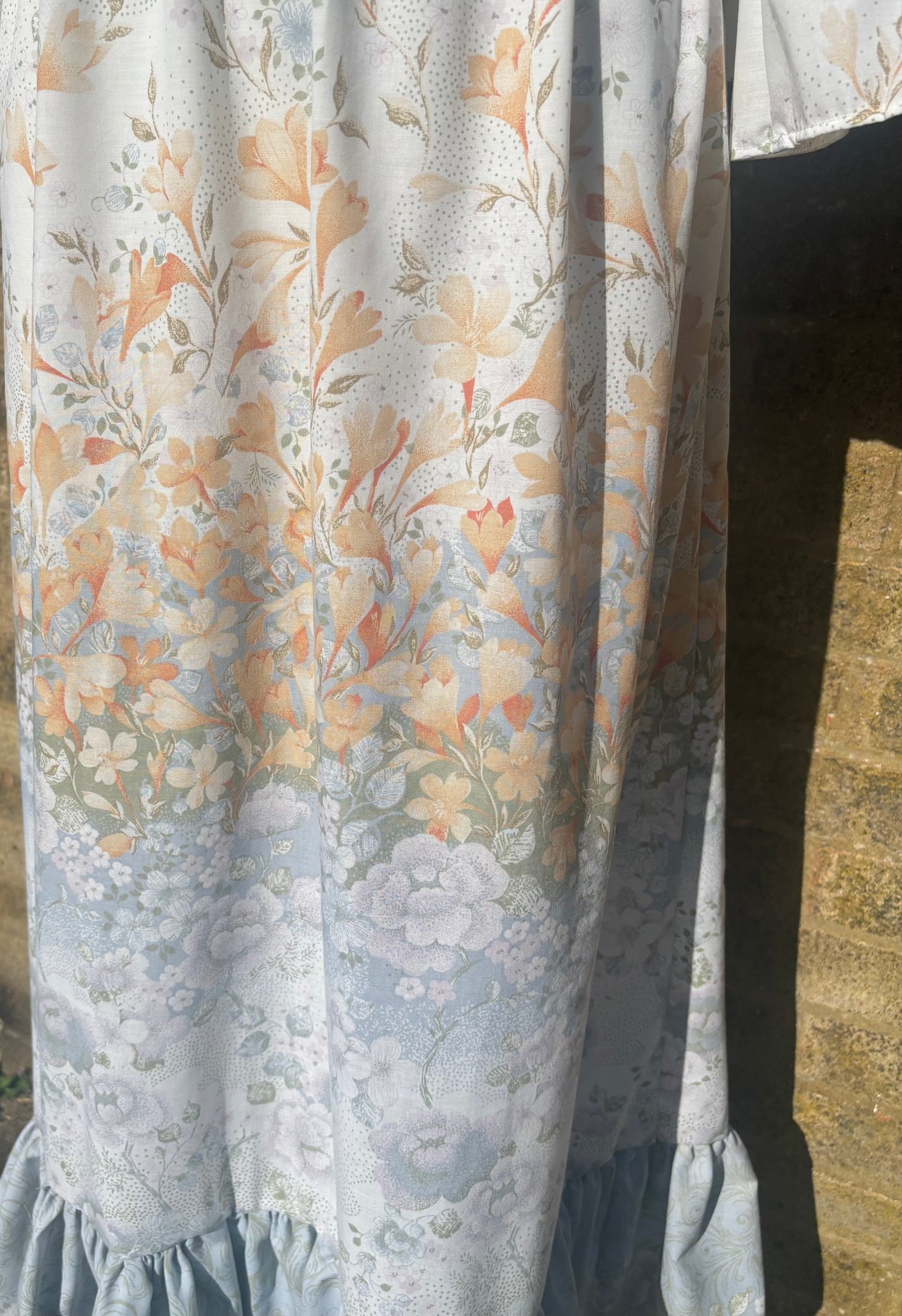 Floral Frilled Maxi Dress
