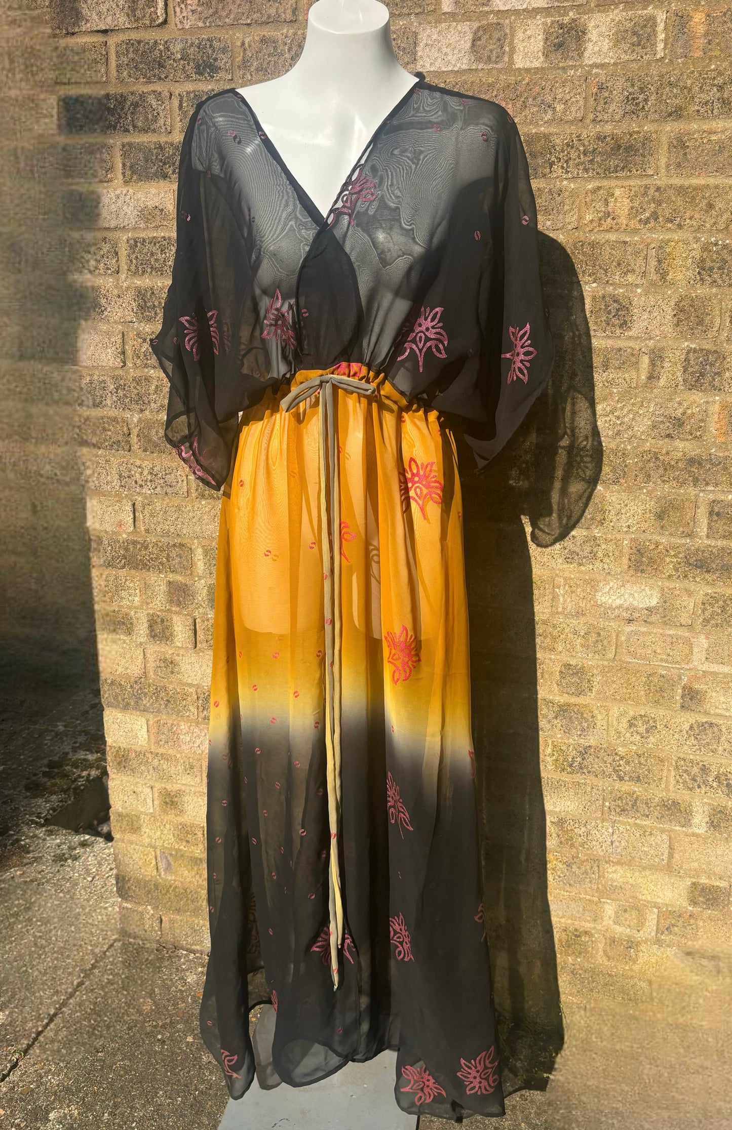 Black & Gold Goddess Dress