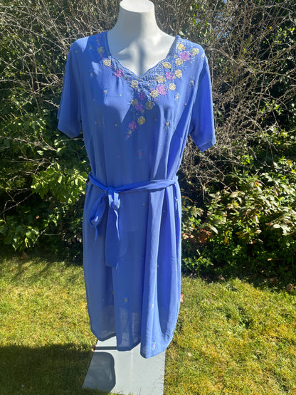 Cobalt Short Sleeved Tunic Dress