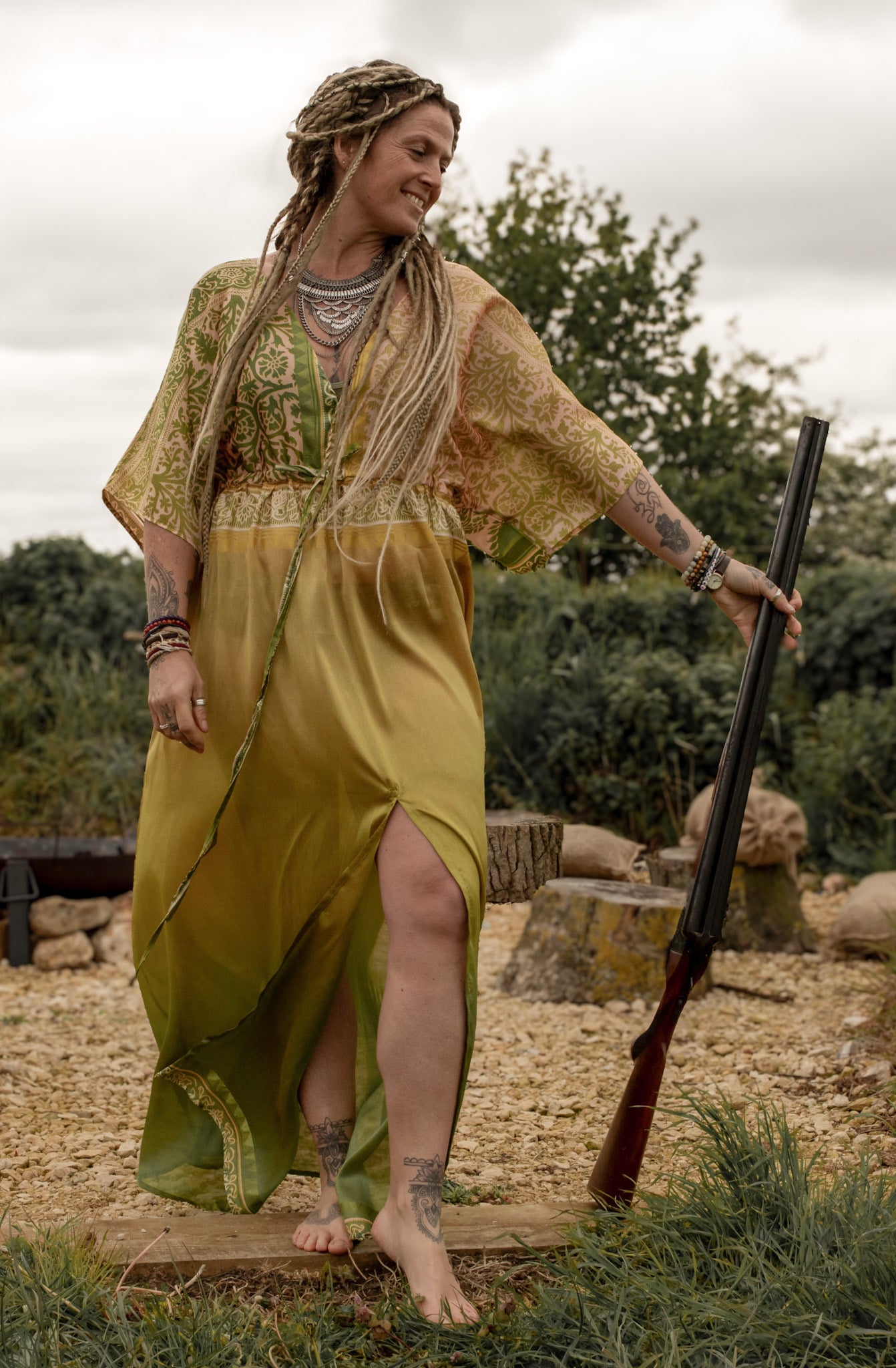 Lime Goddess Dress