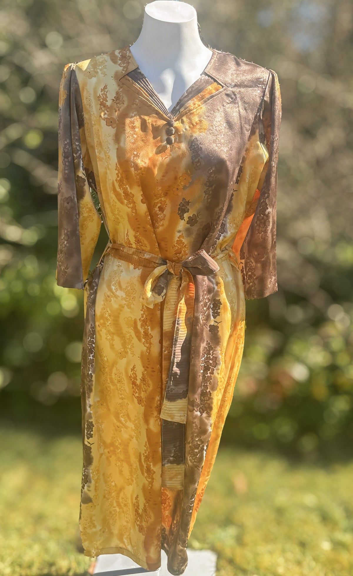 Mustard Long Sleeved Tunic Dress