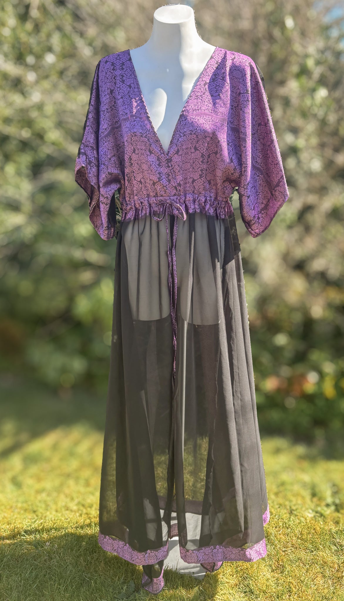 Purple & Black Goddess Dress