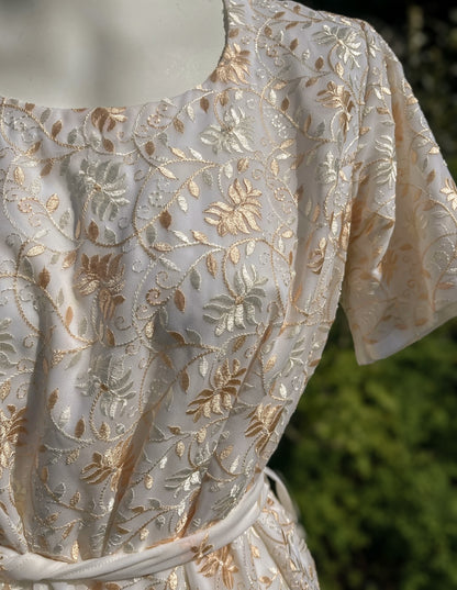 White Short Sleeved Tunic Dress