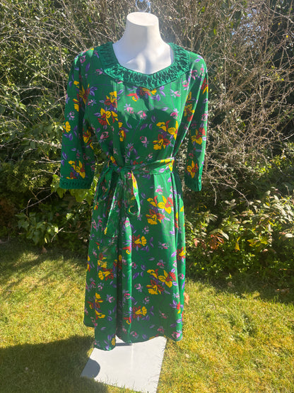 Green Long Sleeved Tunic Dress