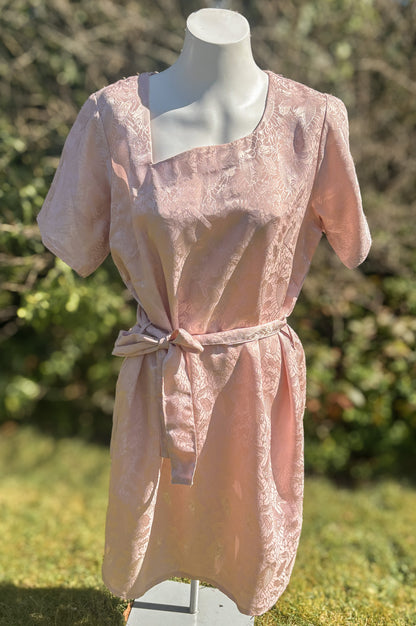 Pink Short Sleeved Tunic Dress