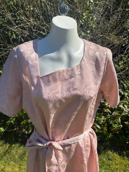 Pink Short Sleeved Tunic Dress