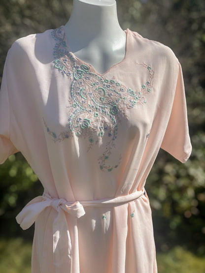Light Pink Short Sleeved Tunic Dress