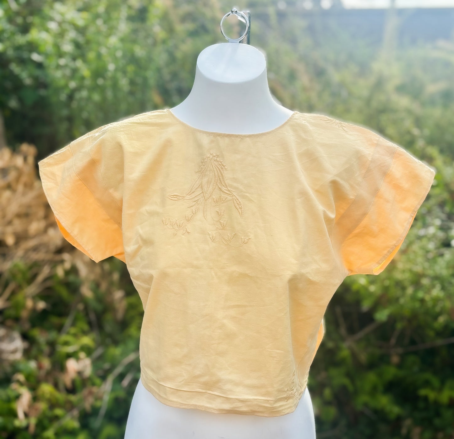 Reverse Top made from Vintage Textiles