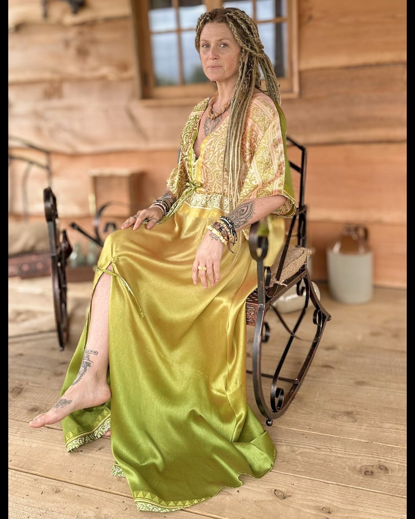 Lime Goddess Dress