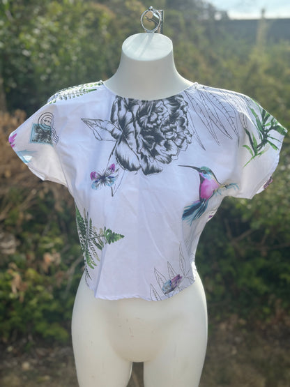 Reverse Top made from Vintage Textiles