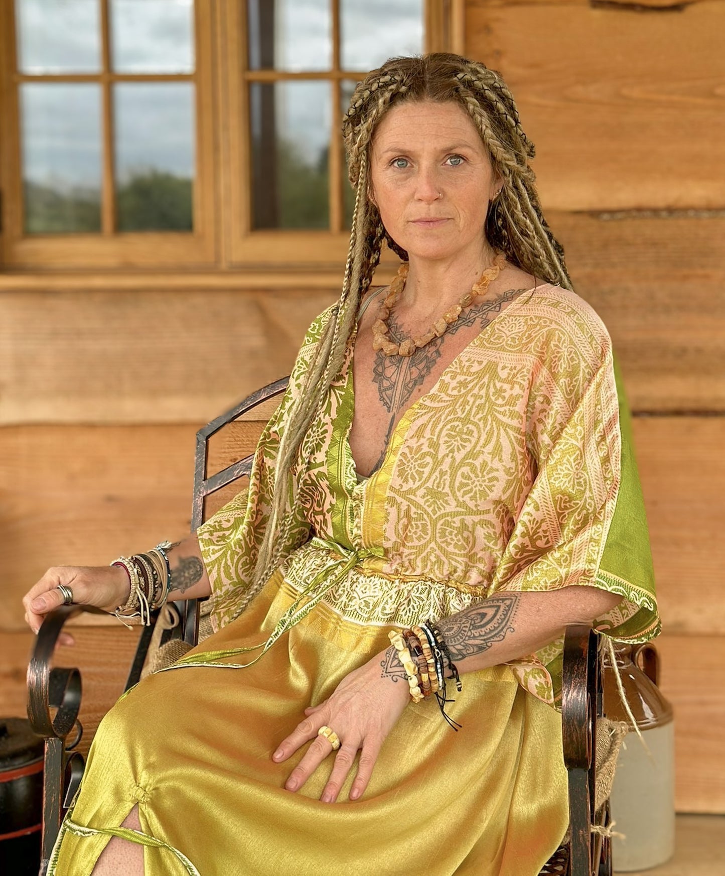 Lime Goddess Dress