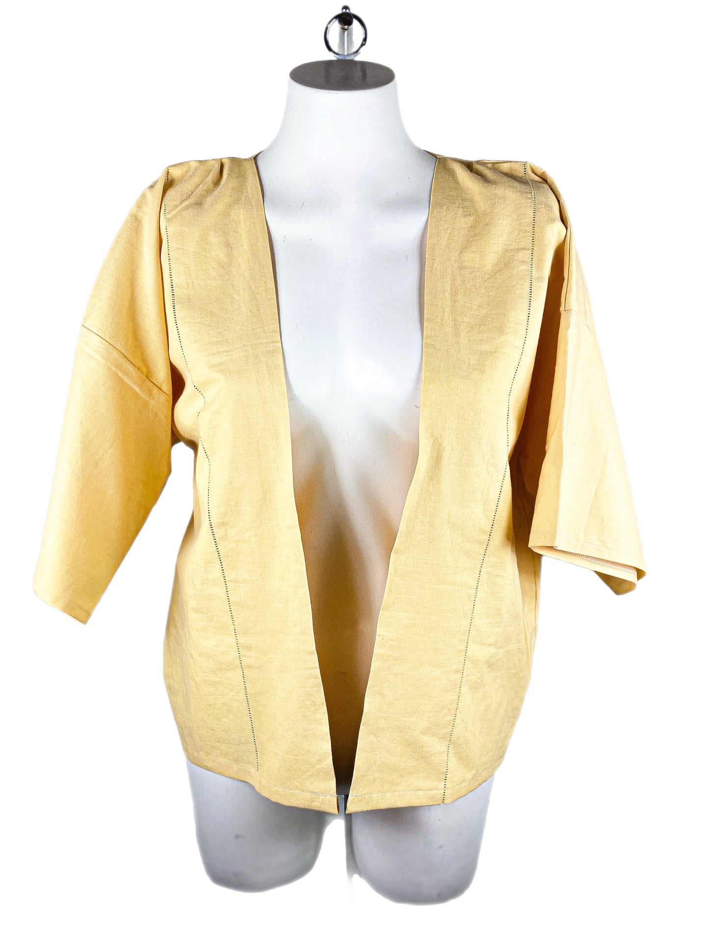 Buttermilk yellow tablecloth Kimono