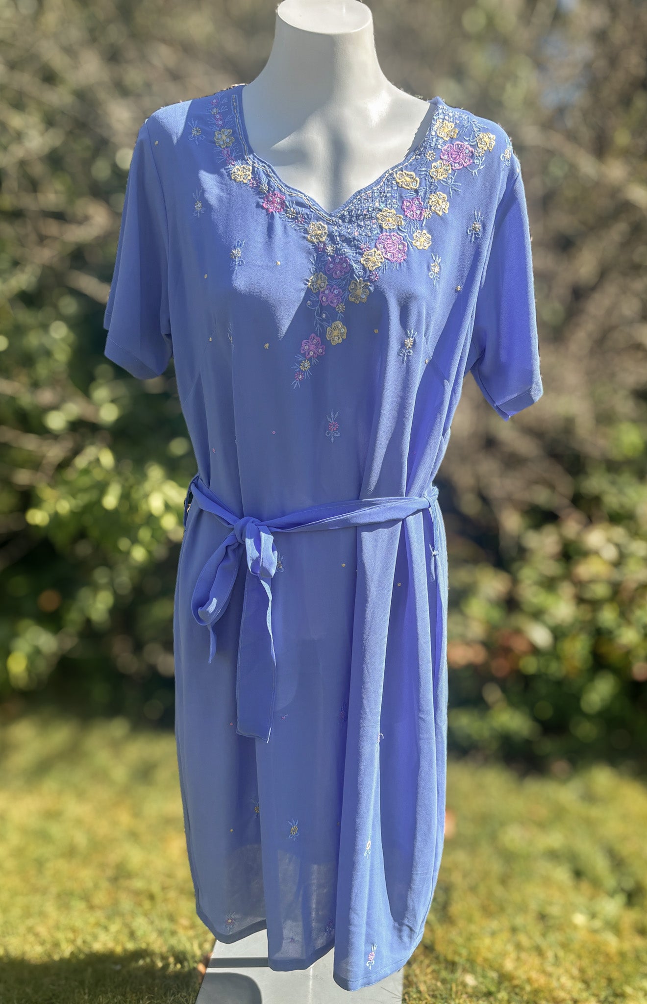 Cobalt Short Sleeved Tunic Dress