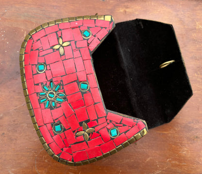 Vintage Mosaic Clutch Bag