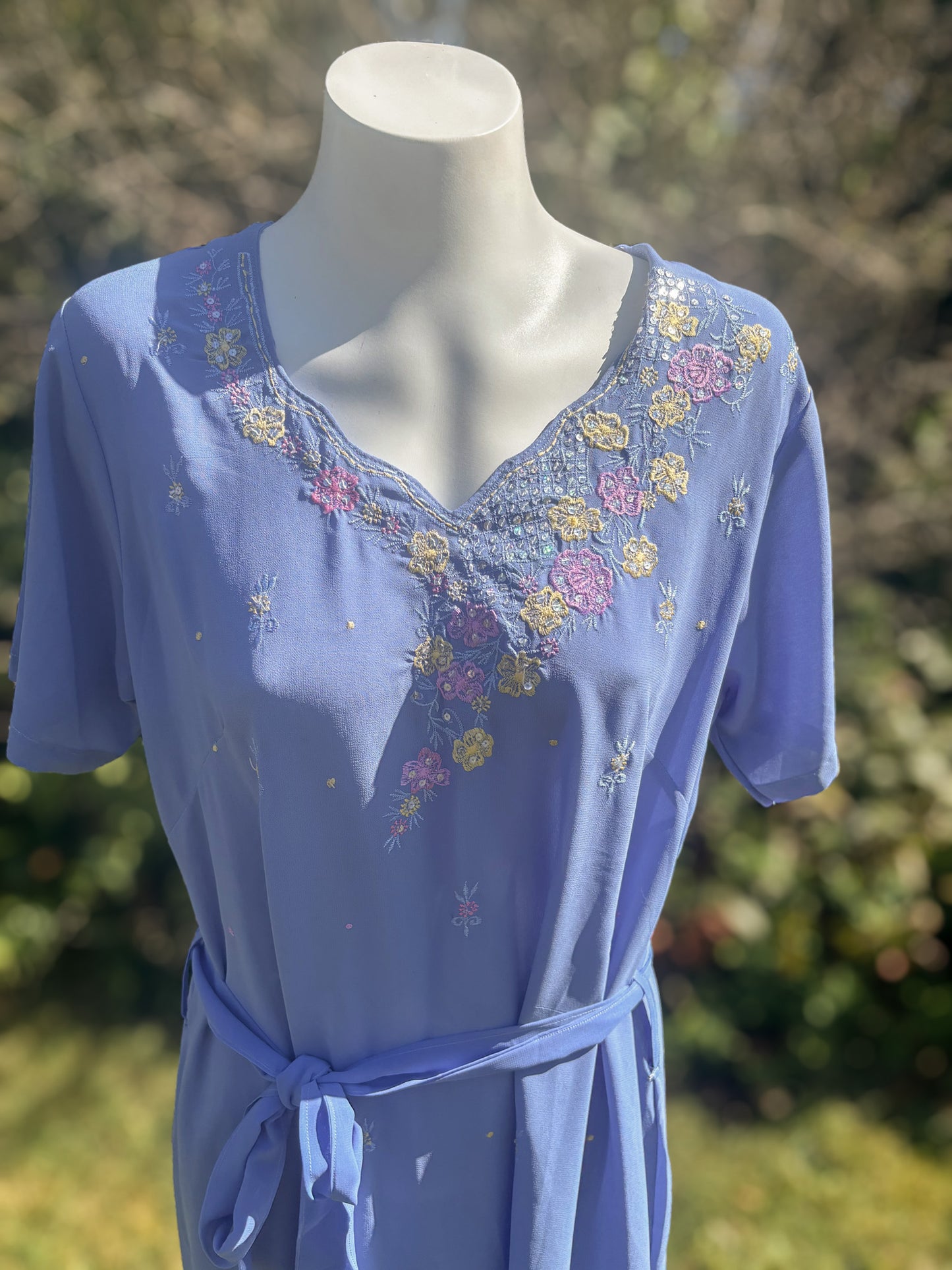 Cobalt Short Sleeved Tunic Dress