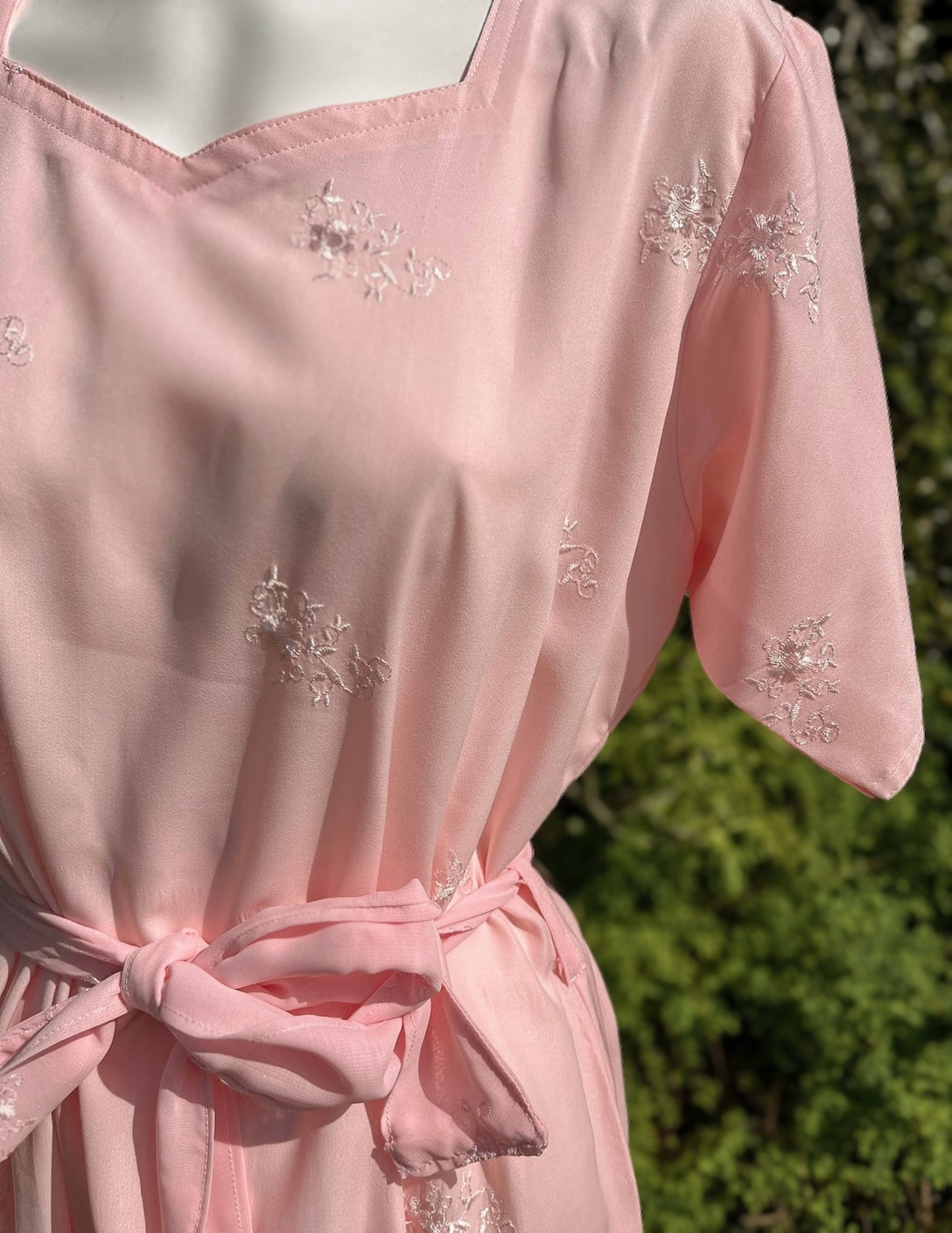 Pink Short Sleeved Tunic Dress