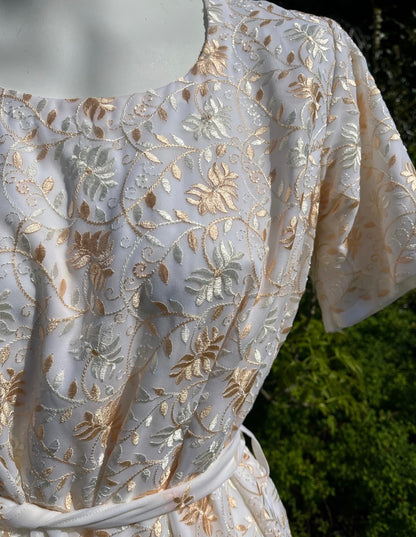 White Short Sleeved Tunic Dress