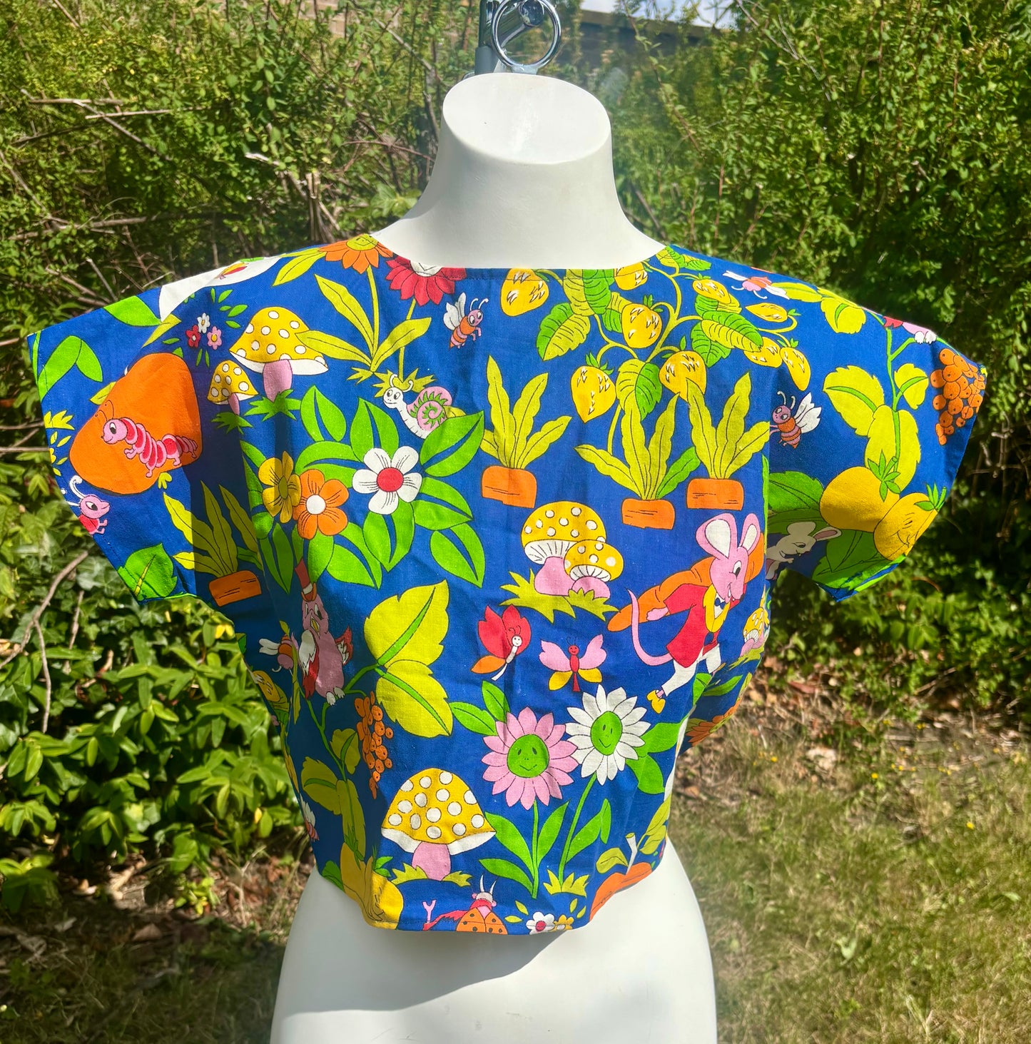 Reverse Top made from Vintage Textiles