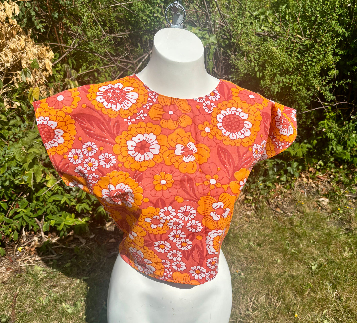 Reverse Top made from Vintage Textiles