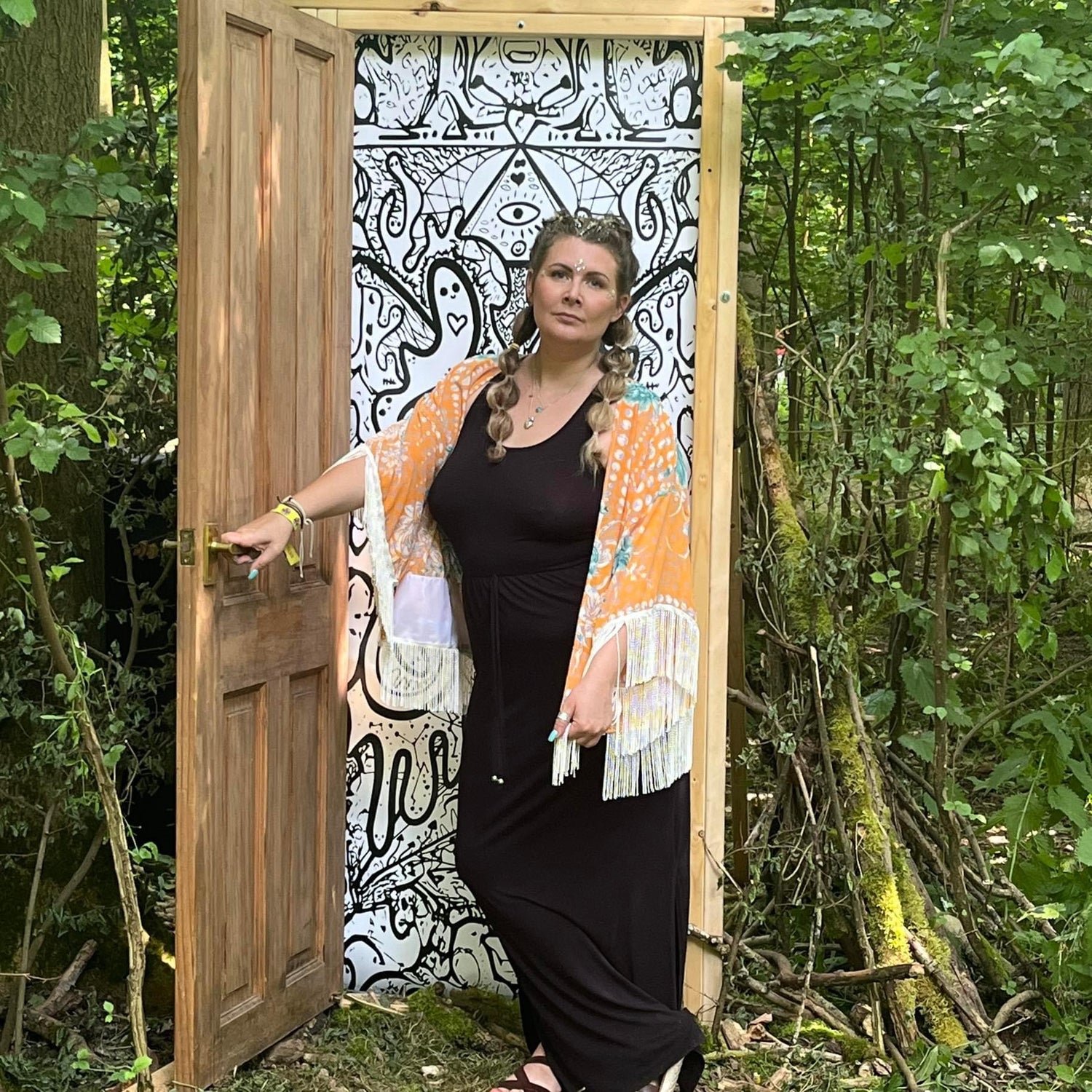 kimono from vintage sari