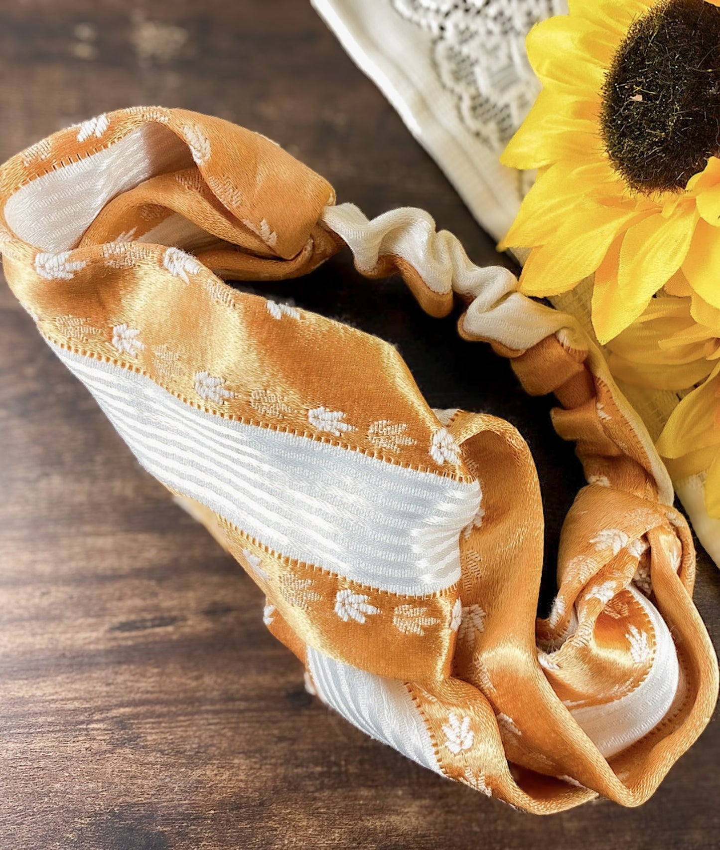 knot headband from vintage fabrics
