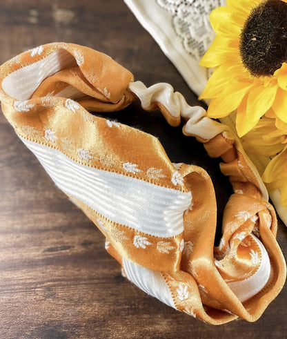 knot headband from vintage fabrics